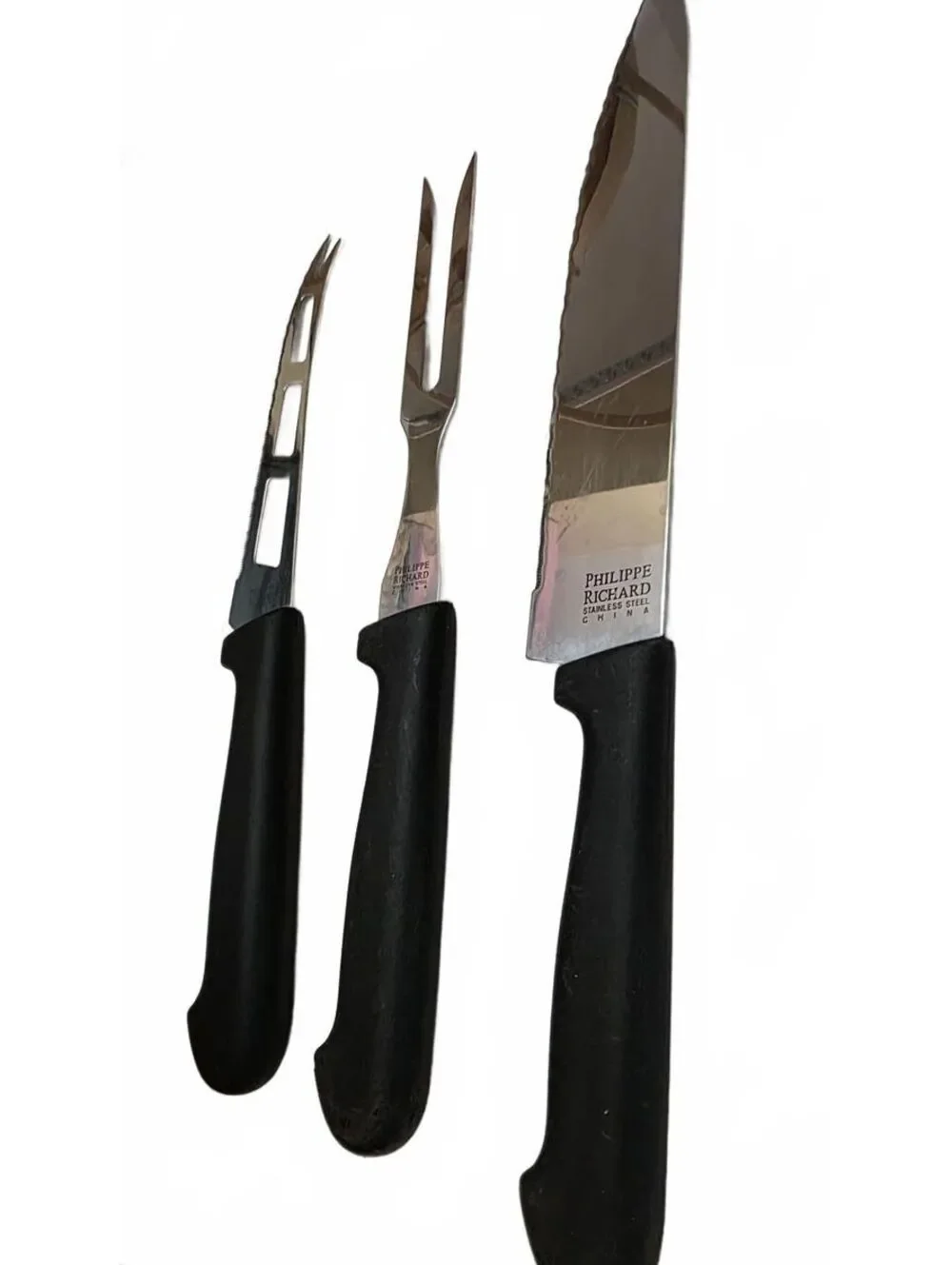 Philippe Richard 3-Piece Stainless Steel Kitchen Cutlery Set - Cheese & Carving